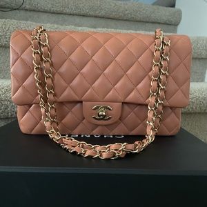 Chanel Classic Double Flap 18C Dark Beige Caramel